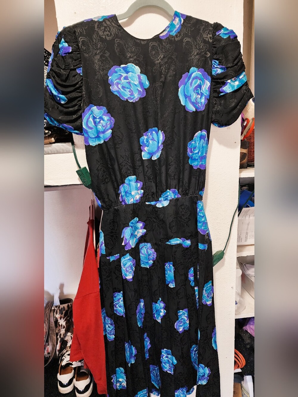 WOMEN'S 80'S SILK DRESS - MULTI